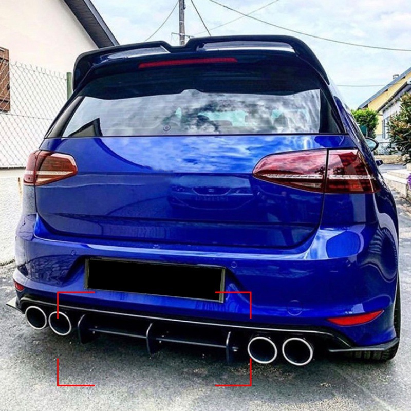 Car Accessories Lipa - Matte Black Rear Diffuser Wind Knife