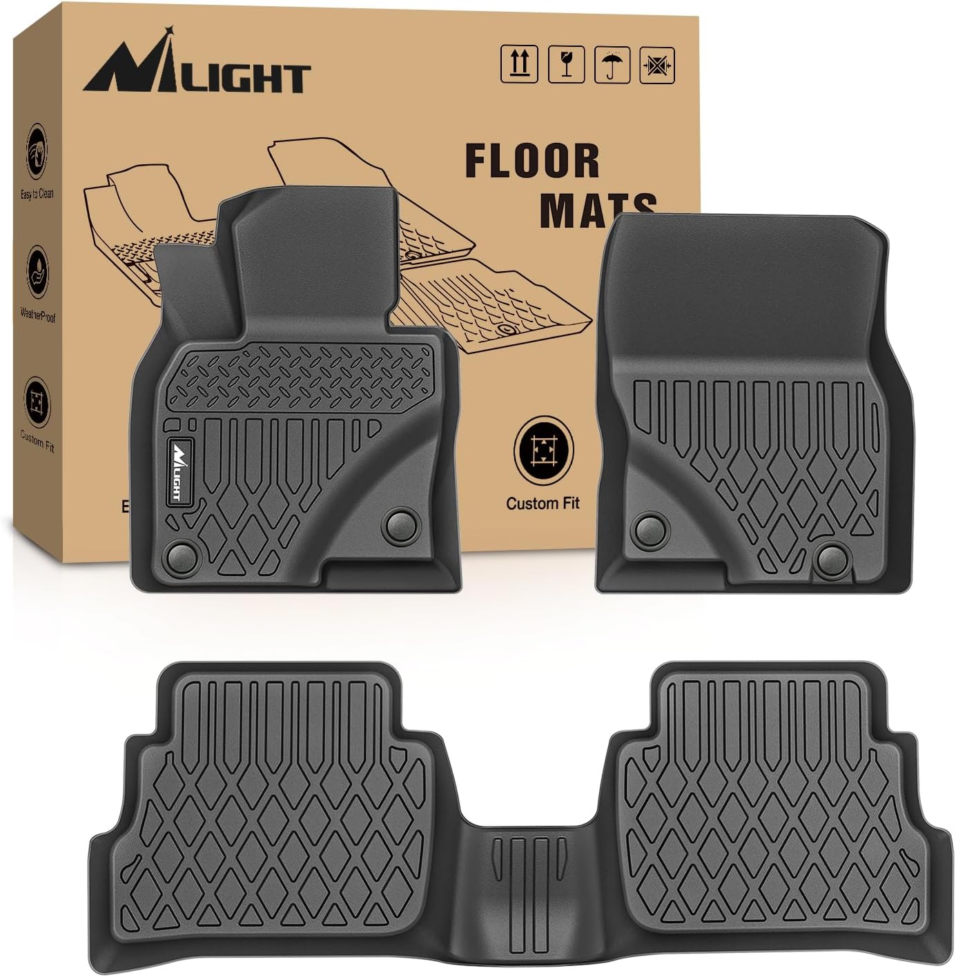 Car Floor Mat Rubber - Nilight Custom Fit TPE Floor Mats