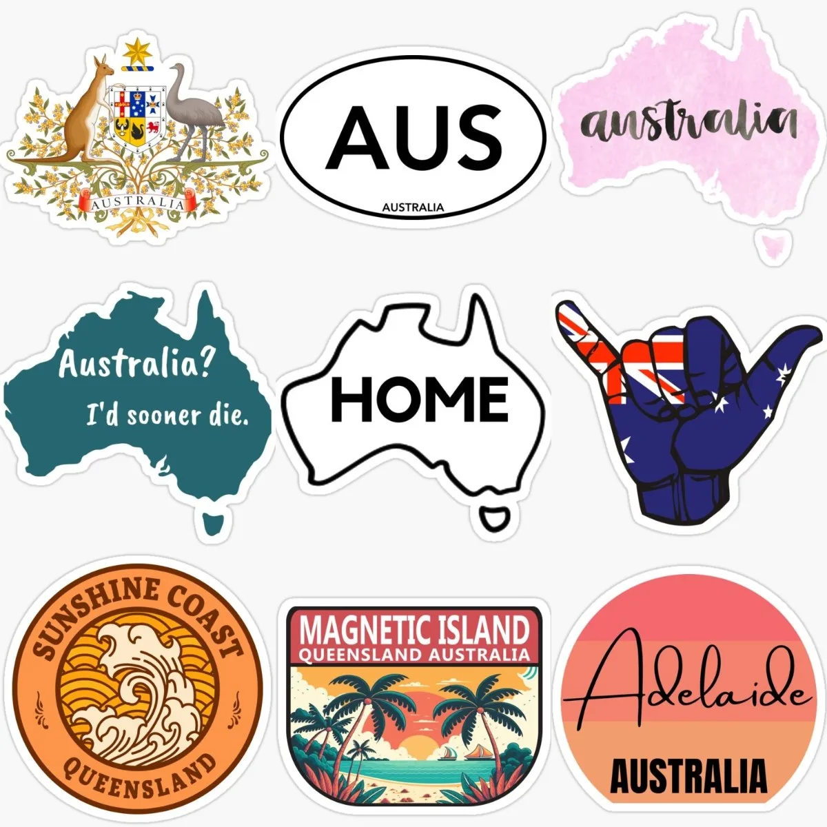 Car Accessories Australia - Creative AUS Australia Flag Map National