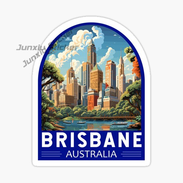 Car Accessories Australia - Australia BRISBANE Flag Vinyl Self-adhesive Car