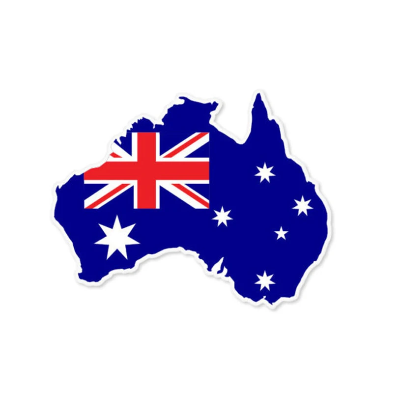 Car Accessories Australia - New Design Australian Map Flag Creative