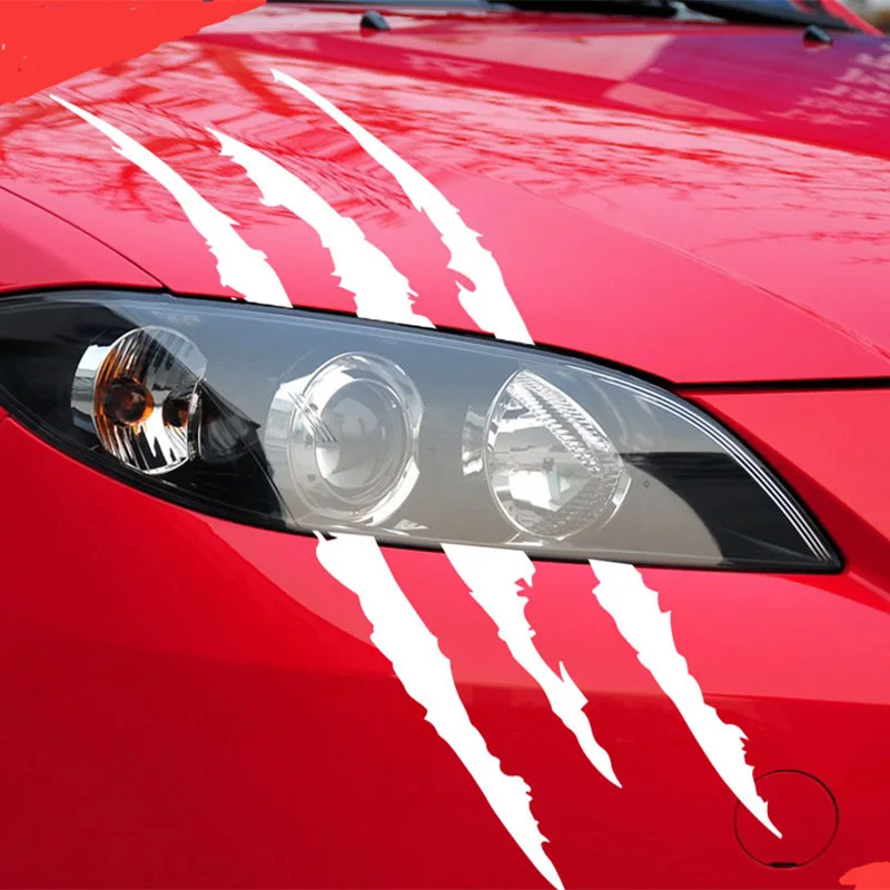 Car Accessories Australia - 2pcs Monster Claw Marks Car Headlight