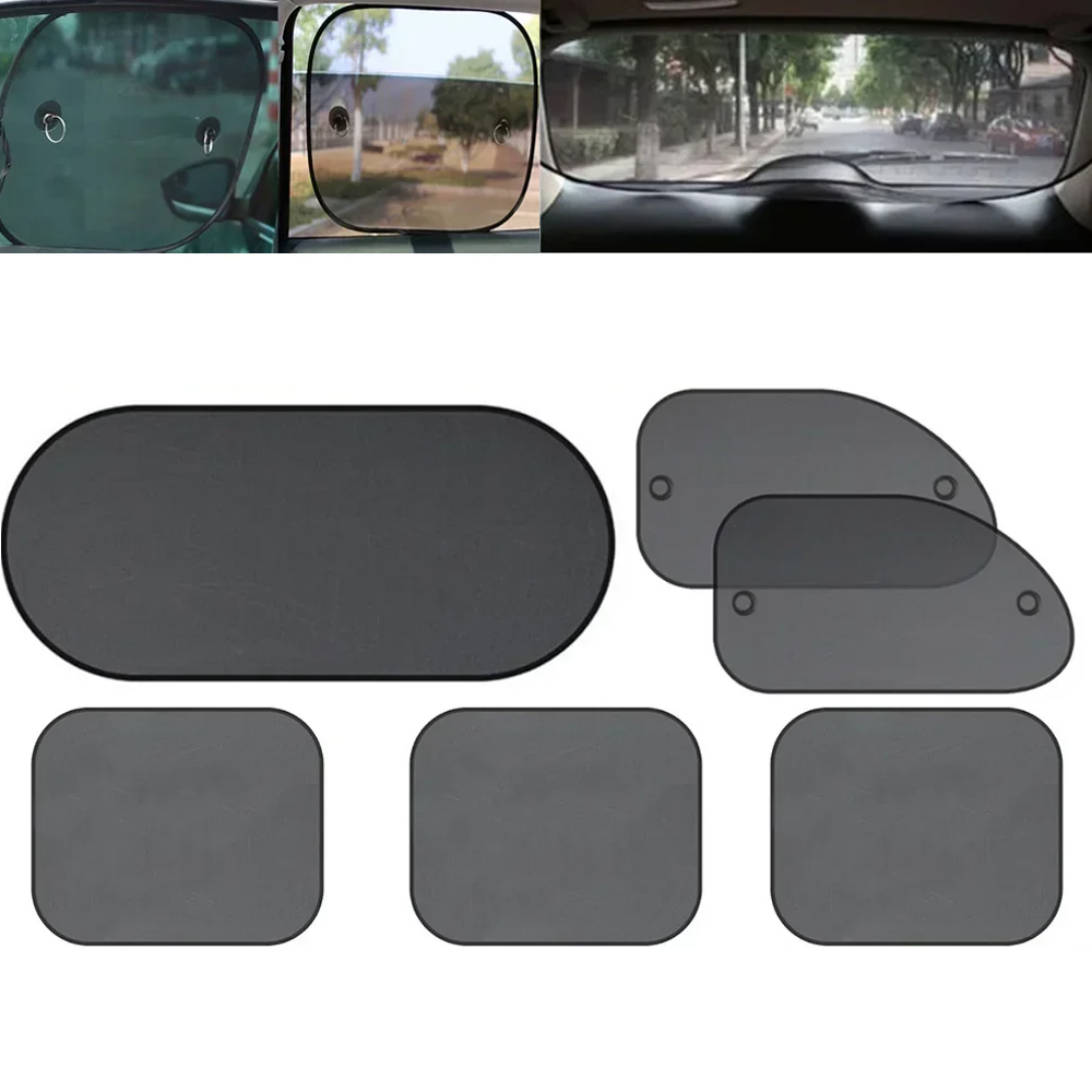 Car Accessories Window - 1Set Black Window Curtain Side Glass