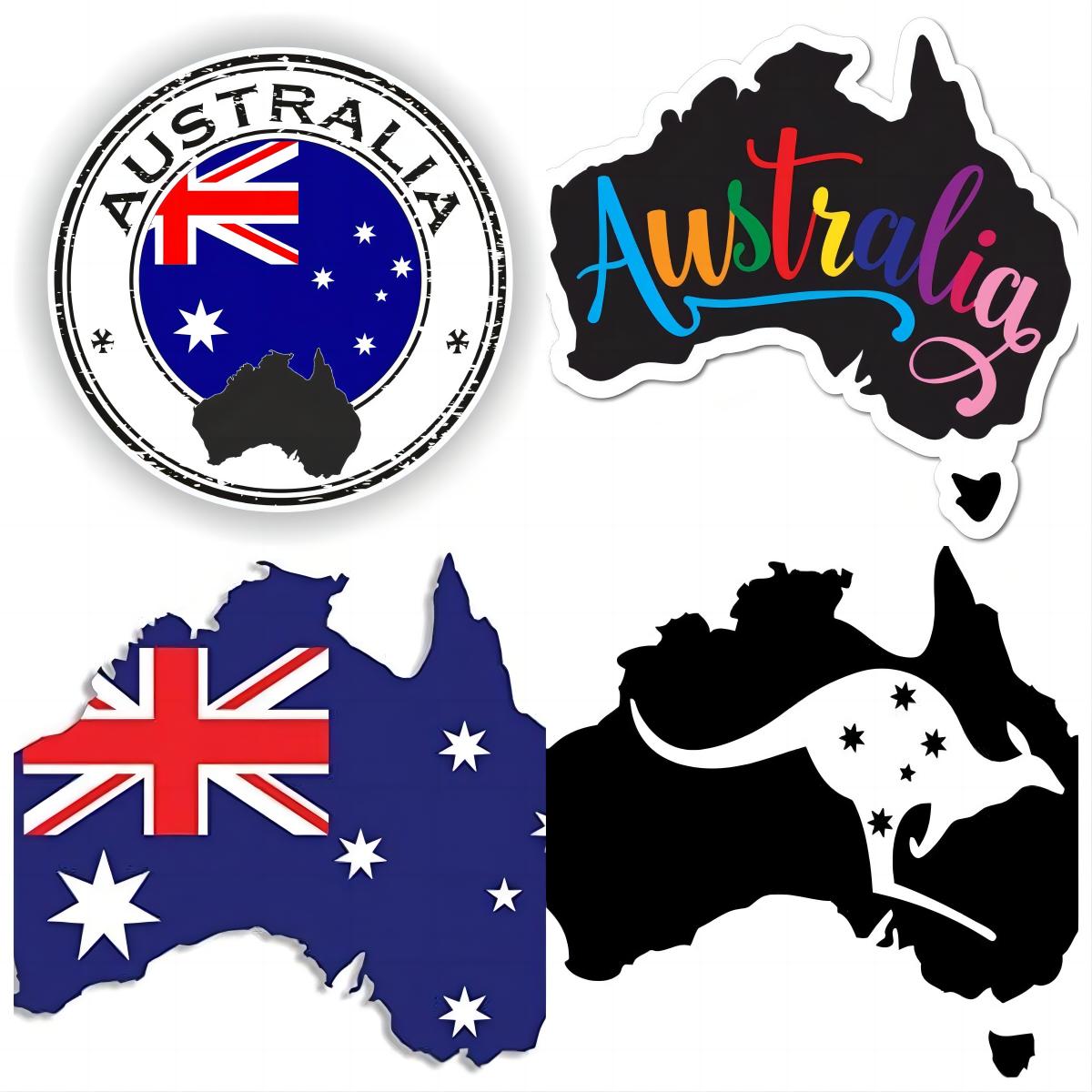 Car Accessories Australia - Australia Flag Sticker and Decal Car