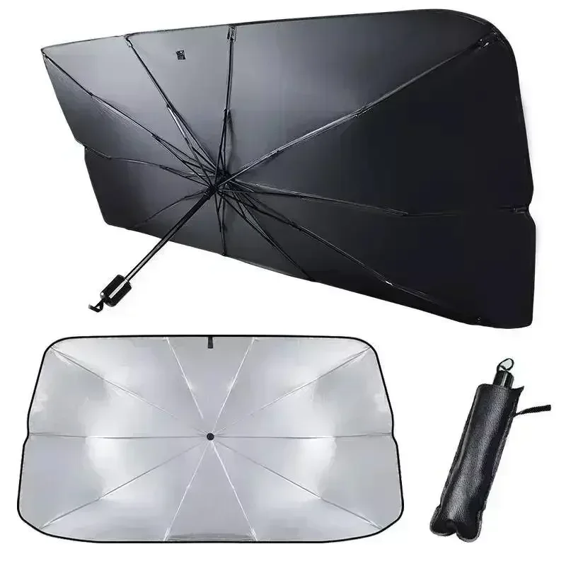 Windshield Sun Shade - Car Windshield Sunshade Foldable Umbrella Sun