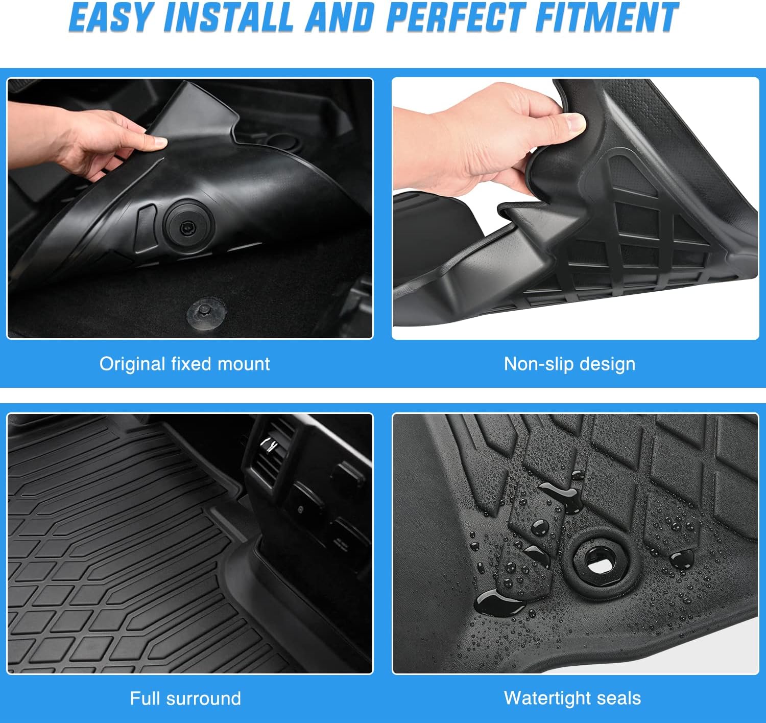 Nilight Custom Fit TPE Floor M - Car Floor Mat Rubber recension och pris