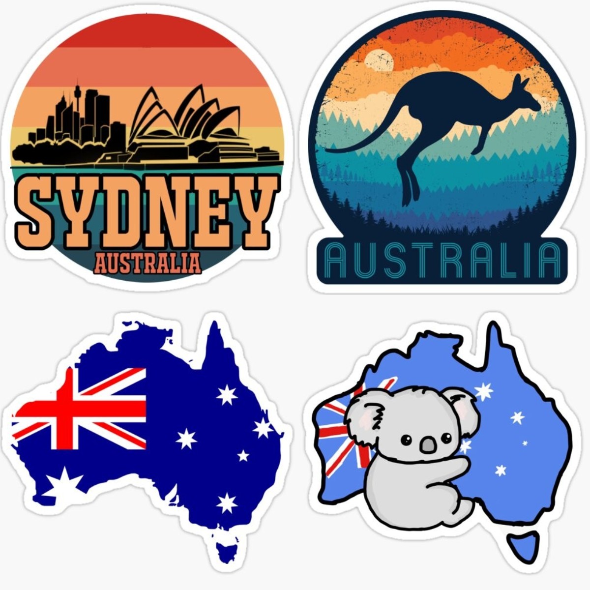 Australia Map BUMPER STICKER V - Car Accessories Australia recension och pris