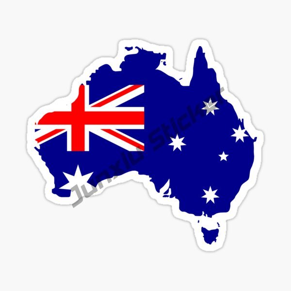 Australia Map BUMPER STICKER V - Car Accessories Australia recension och pris