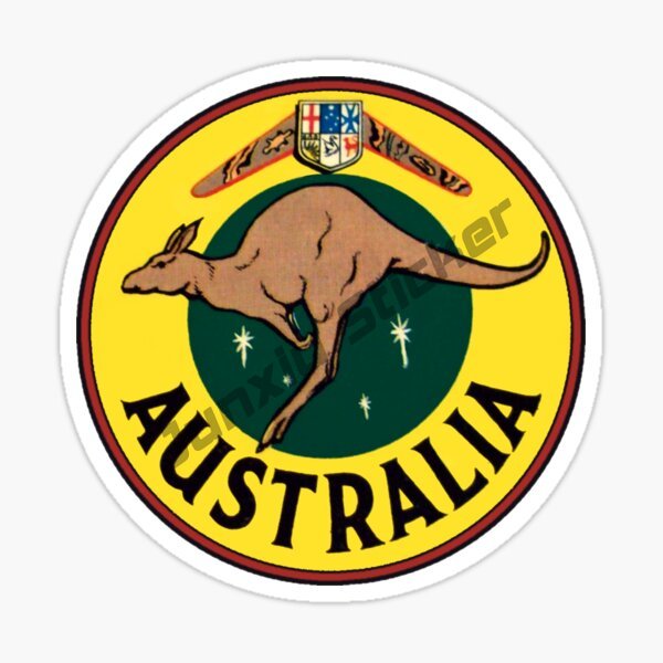Australia Map BUMPER STICKER V - Car Accessories Australia recension och pris