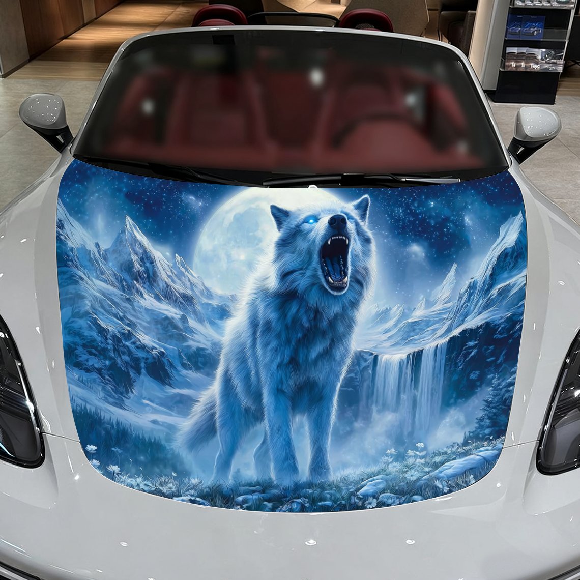Winter Mountain Night Scene Wo - Car Accessories For Winter recension och pris