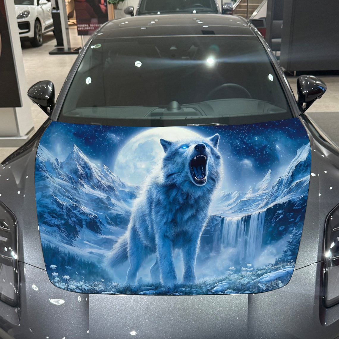 Winter Mountain Night Scene Wo - Car Accessories For Winter recension och pris