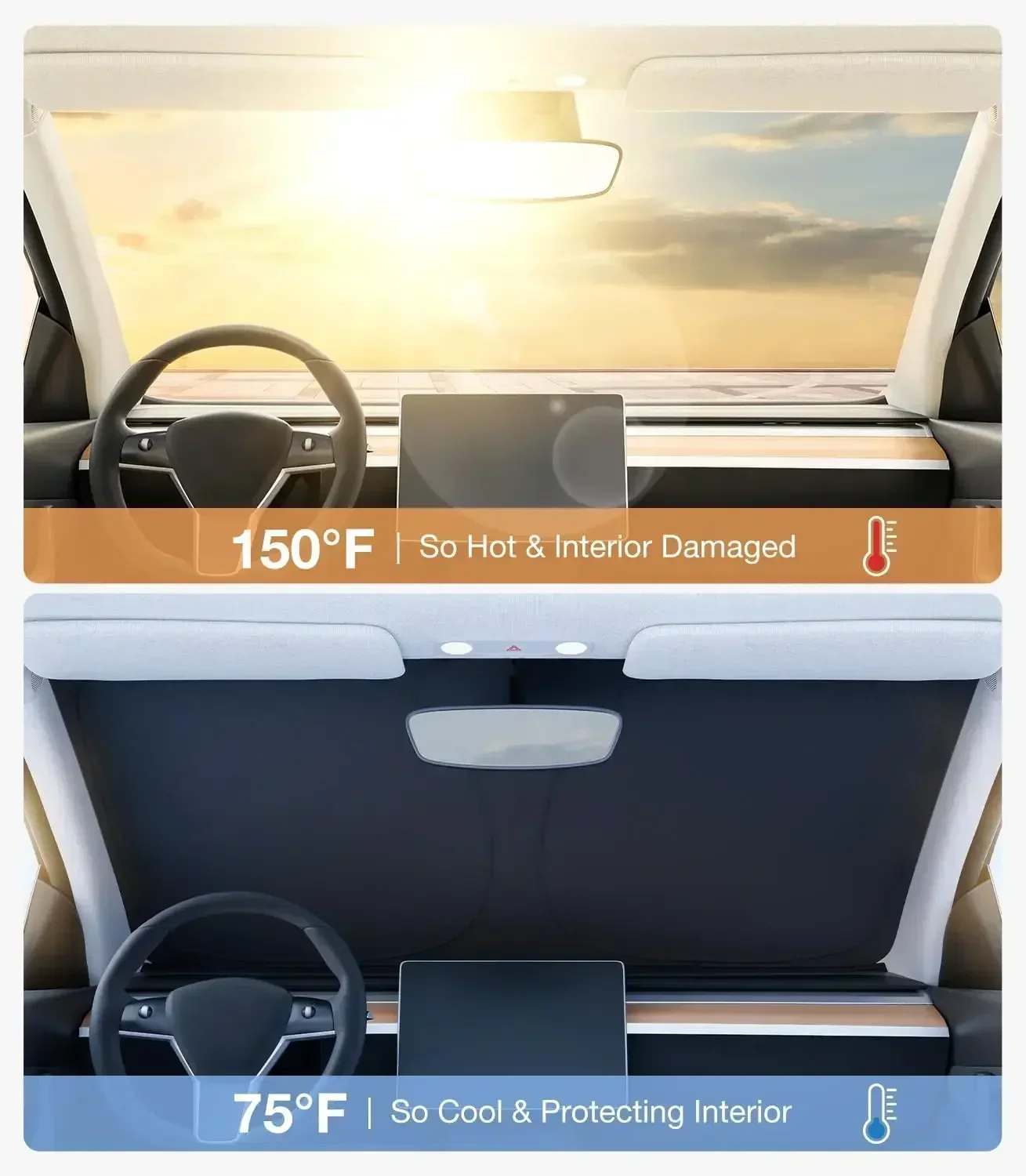 New Summer Car Front Window Su - Windshield Sun Shade recension och pris