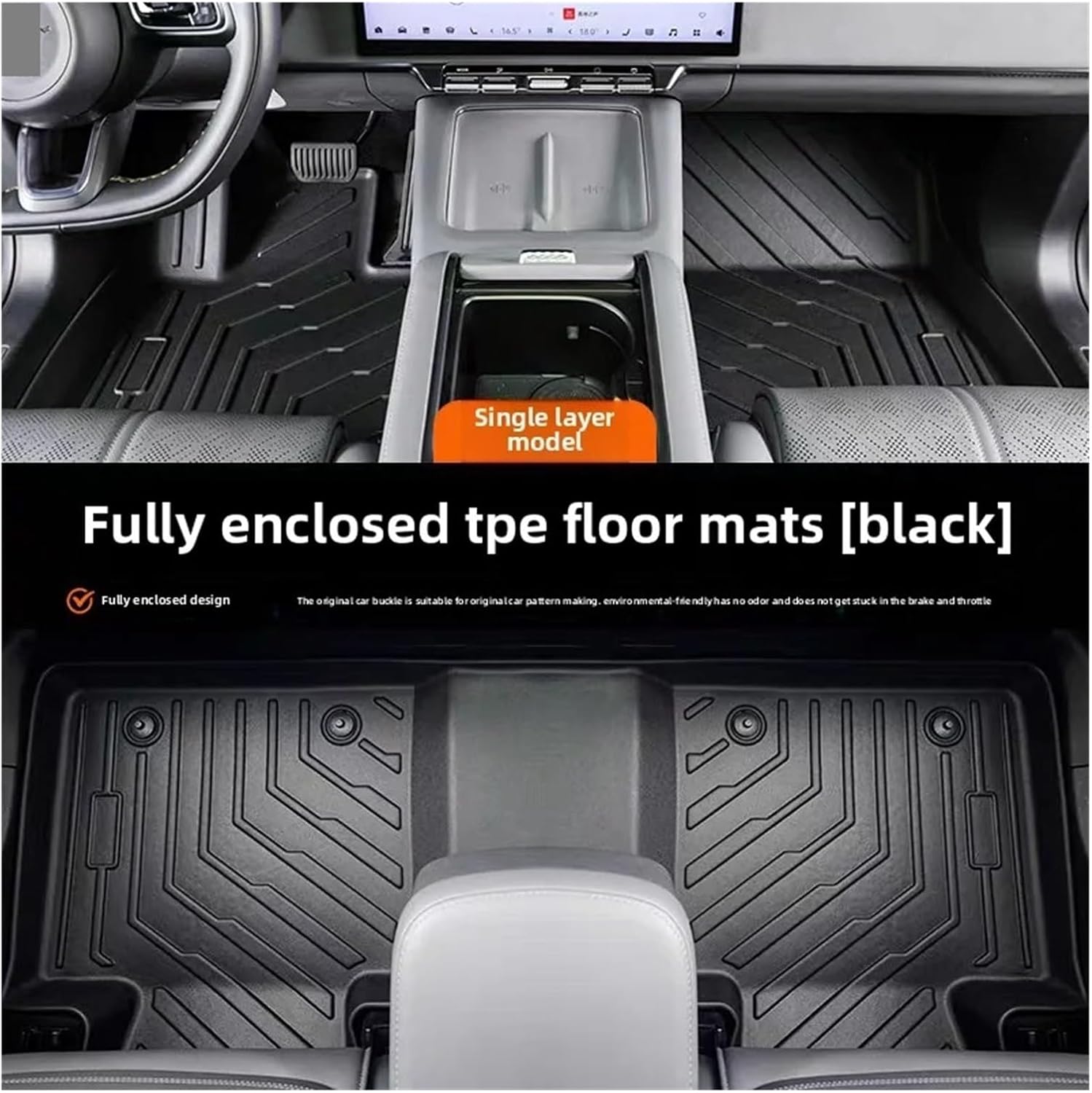 TPE Floor Mats for Zeekr 7X 20 - Car Floor Mat Rubber recension och pris