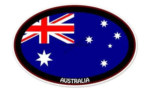 AUS Australia Flag Map Emblem  - Car Accessories Australia recension och pris