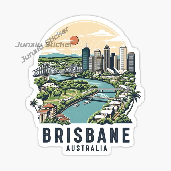 Australia BRISBANE Flag Vinyl  - Car Accessories Australia recension och pris