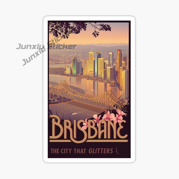 Australia BRISBANE Flag Vinyl  - Car Accessories Australia recension och pris