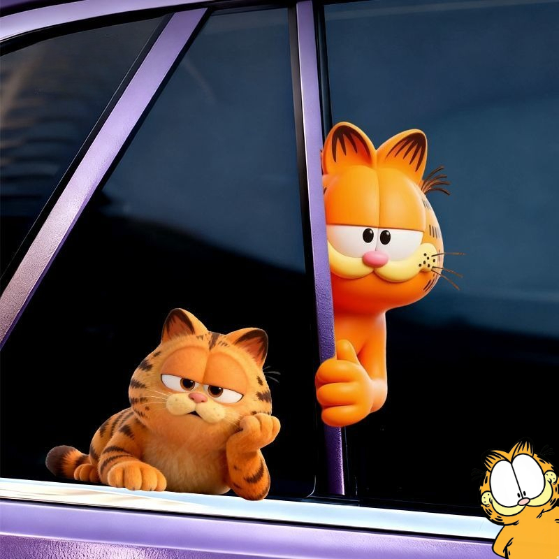 Garfield anime cartoon cute fu - Car Accessories Window recension och pris