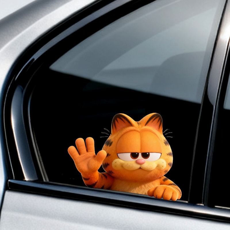 Garfield anime cartoon cute fu - Car Accessories Window recension och pris