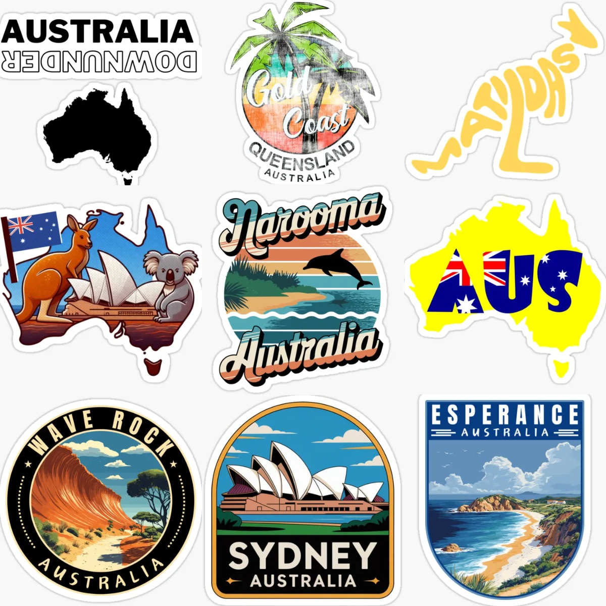 AUS Australia Flag Map Scenery - Car Accessories Australia recension och pris