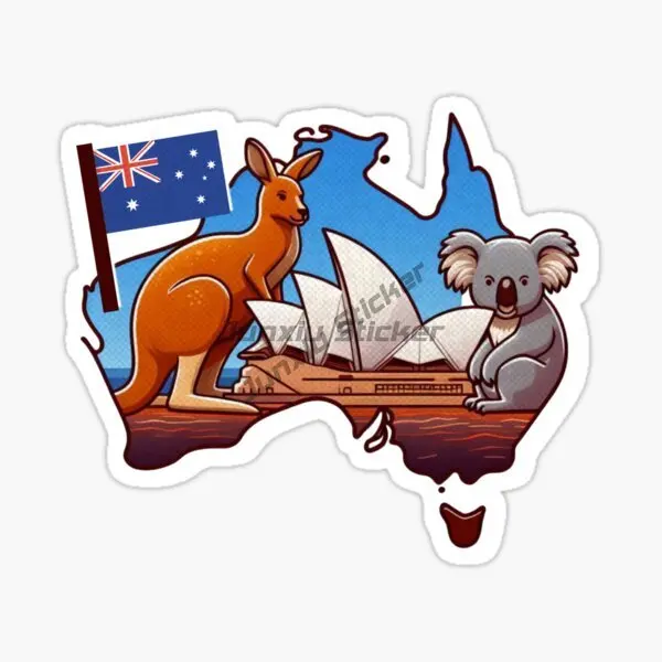 AUS Australia Flag Map Scenery - Car Accessories Australia recension och pris