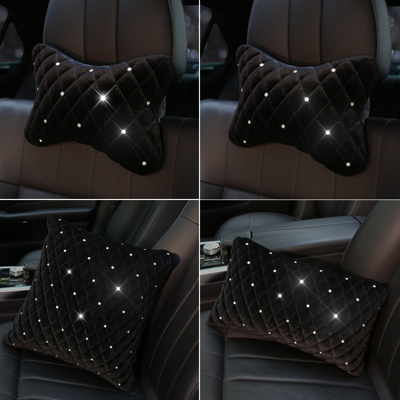 Bling Rhinestone Car Neck Pill - Car Accessories For Winter recension och pris