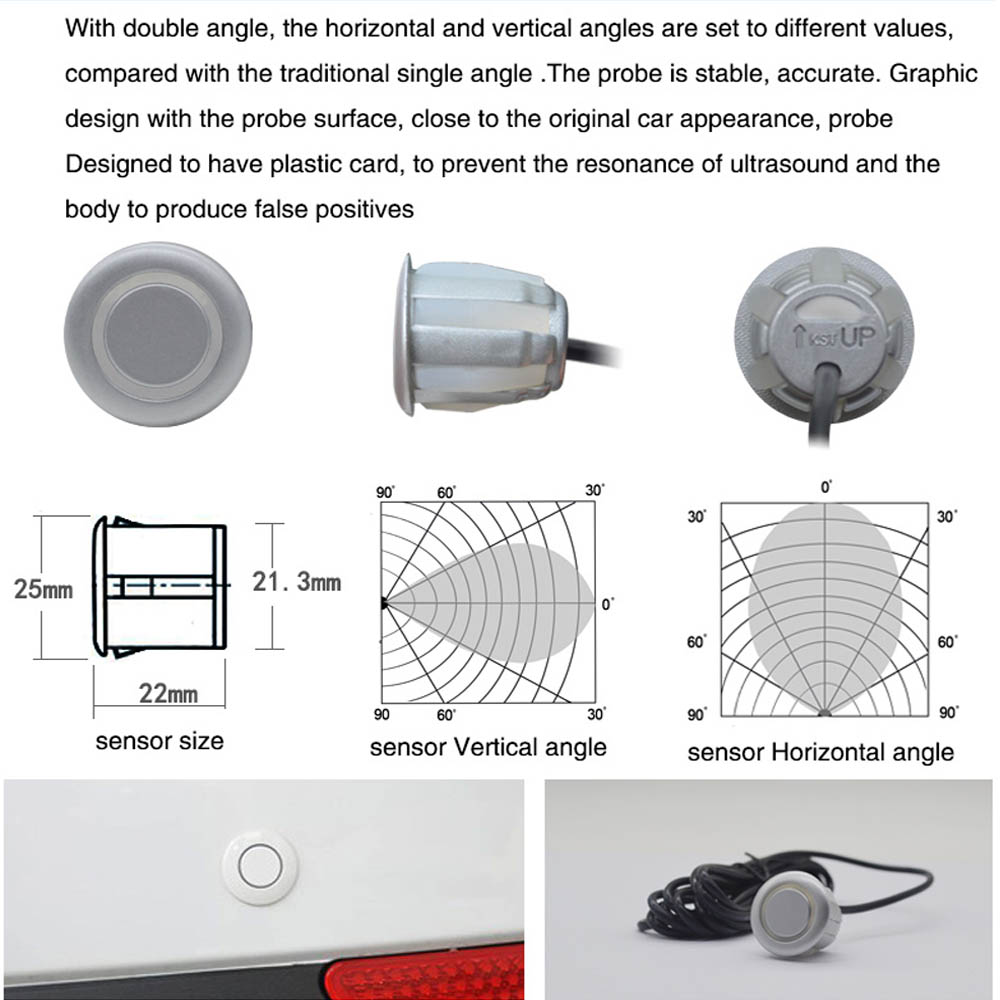 8 Parking Sensor Parktronic Ca - Car Accessories Near Me recension och pris