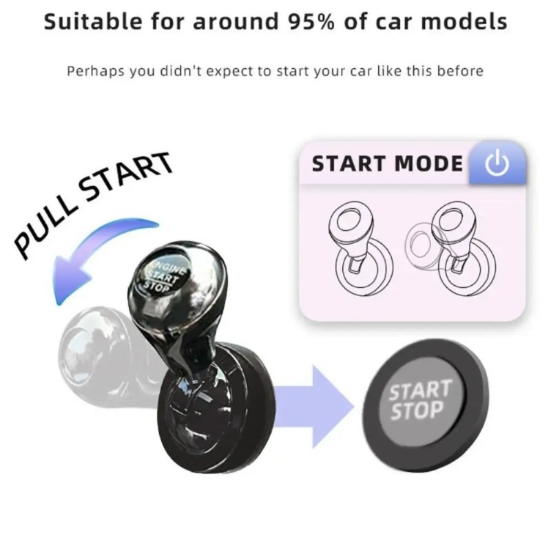 Car One-Touch Start Button wit - Car Accessories Website recension och pris