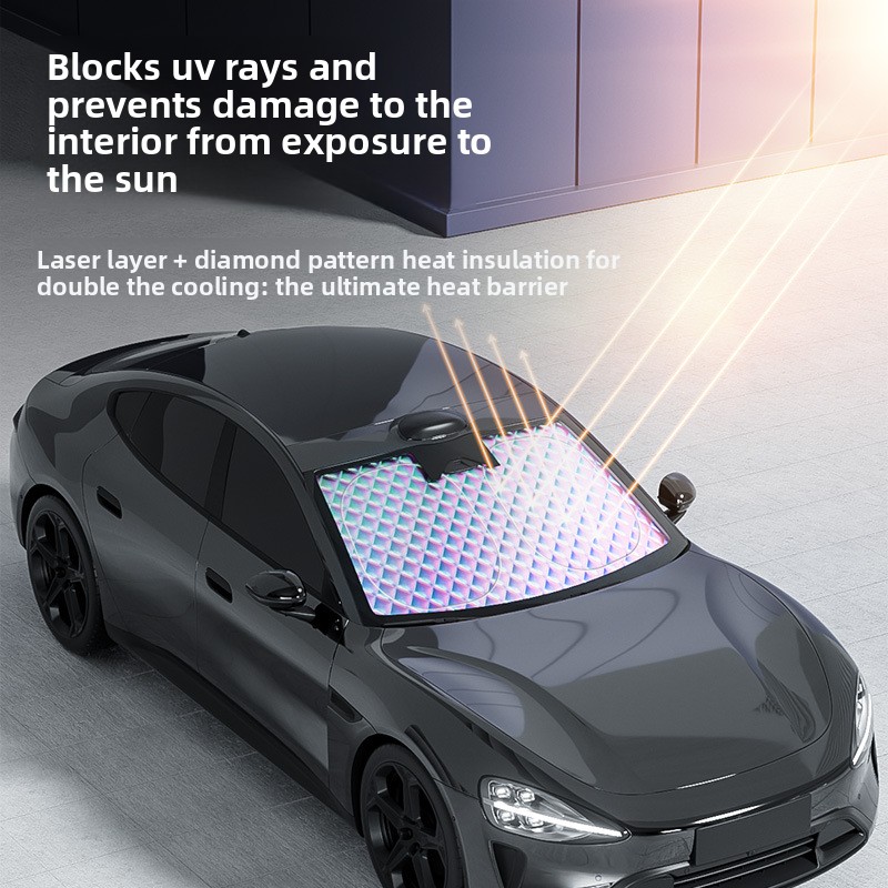 For Tesla Model 3 Y S X YL Jun - Windshield Sun Shade recension och pris