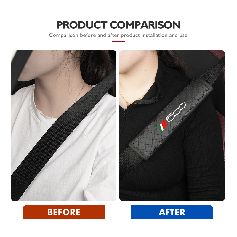 For Fiat 1/2PCS Car Seat Belt  - Car Accessories Low Price recension och pris