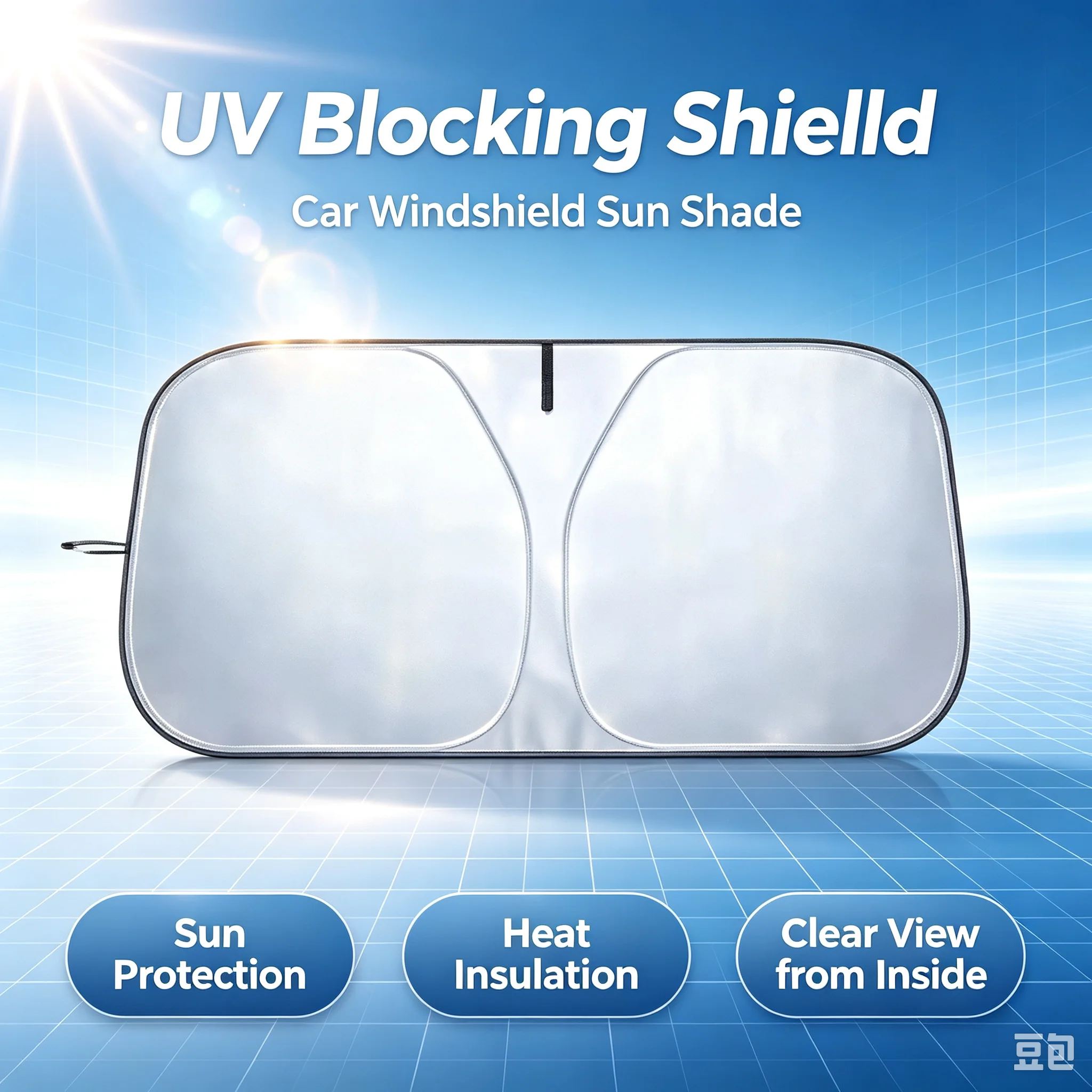 Car Front Window Sunshade UV P - Windshield Sun Shade recension och pris