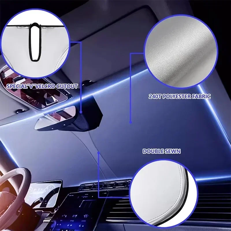 Car Front Window Sunshade UV P - Windshield Sun Shade recension och pris
